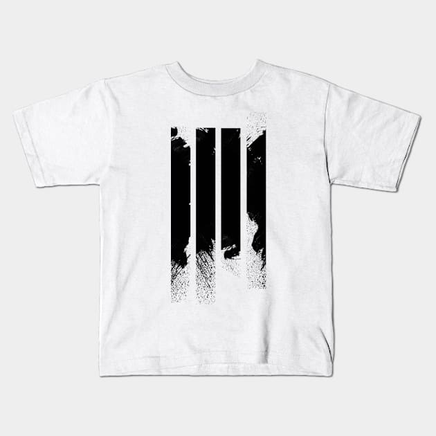 Black line Kids T-Shirt by maxha